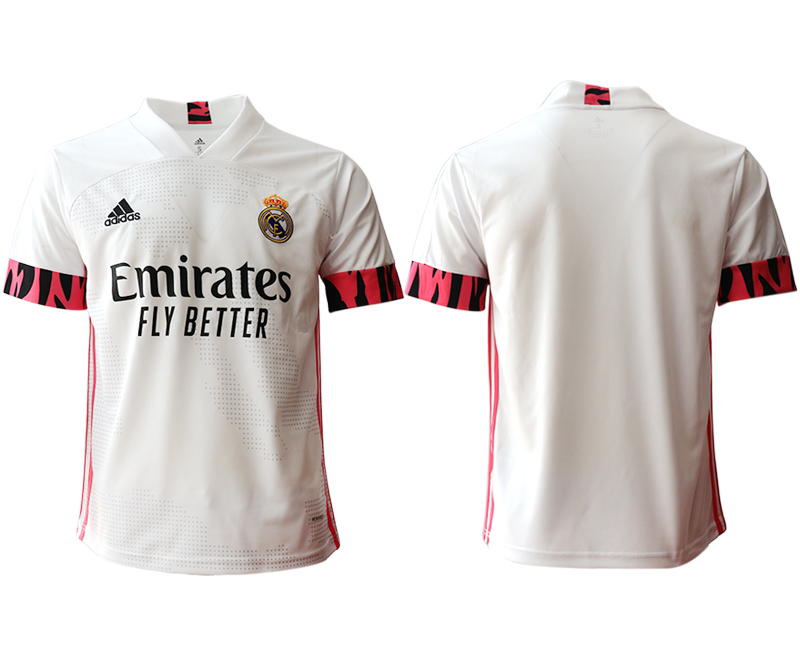 Men 2020-2021 club Real Madrid home aaa version blank white Soccer Jerseys1->real madrid jersey->Soccer Club Jersey